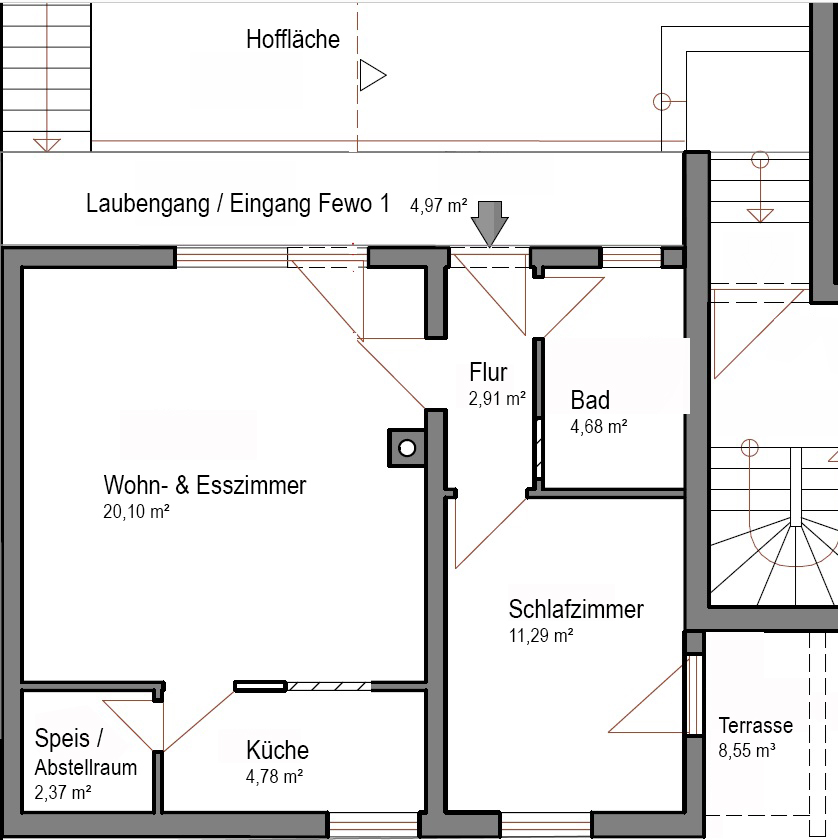 Grundriss Fewo 1
